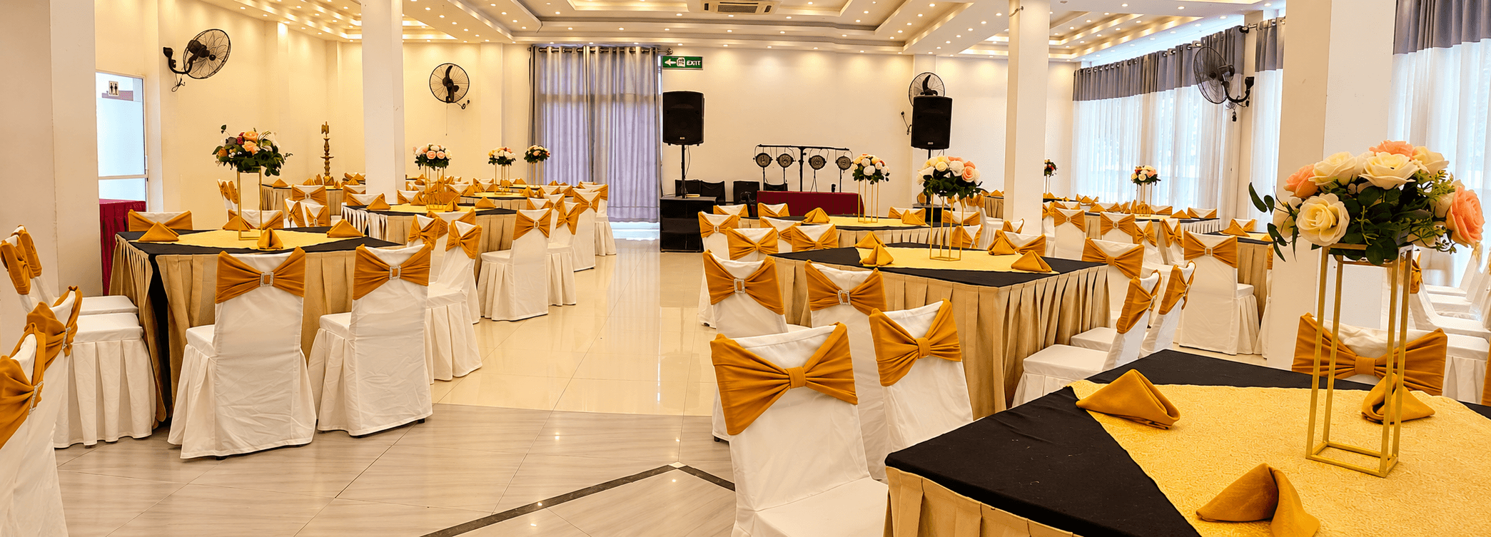 Hotel Green View Buttala Reception Hall with capacity for up to 250 guests